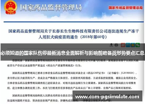 必须知道的国家队伤停最新消息全面解析与影响前瞻备战形势要点汇总